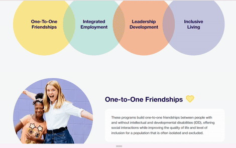 Animated gif showing the responsiveness of the about page